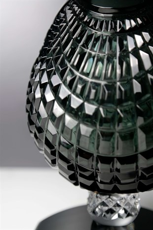 Caesar Crystal Bohemiae Grey Vase Quadrus