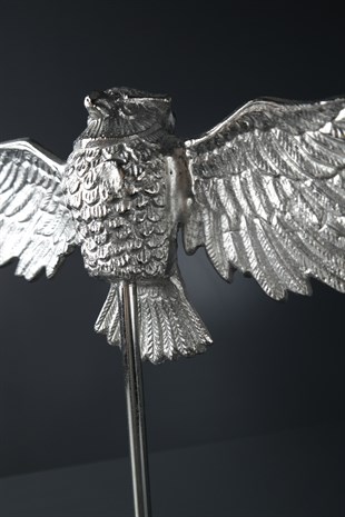 Metal Baykuş Dekoratif Obje 42 cm